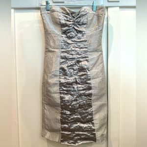 Nicole Miller silver party dress size 6